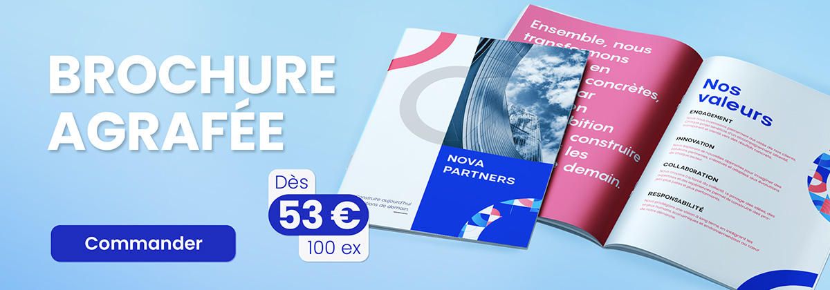 Brochure agrafée