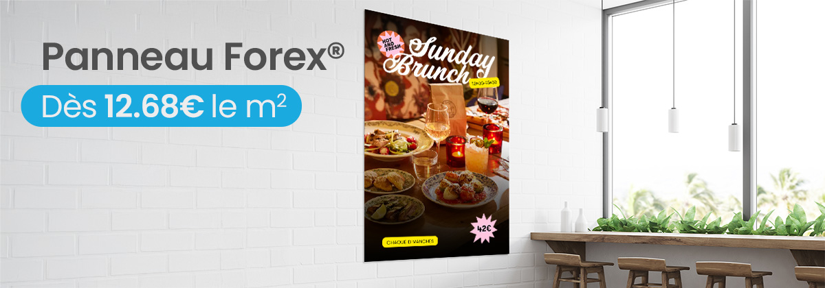 Impression panneau Forex®