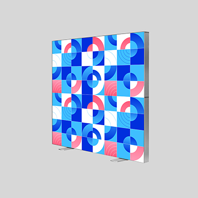 cadre autoportant 200x200 fond gris sans led pas cher