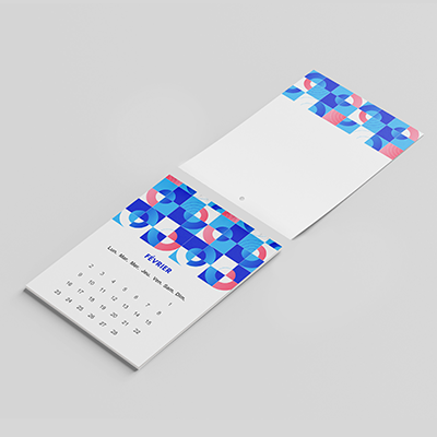 calendrier mural encolle ouvert pas cher