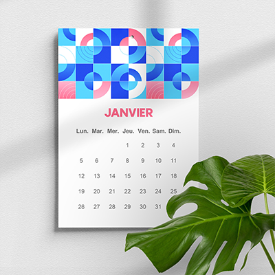 calendrier mural encolle en situation pas cher