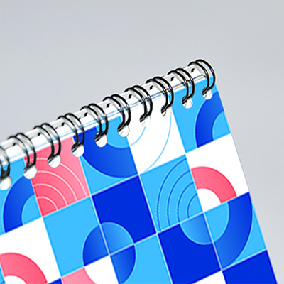 zoom spirale calendrier chevalet pas cher