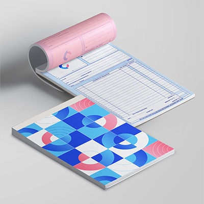 Impression carnet autocopiant nuance de gris pas cher