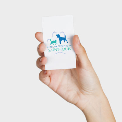 Cartes de visite au format portrait