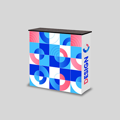 impression comptoir d accueil textile pas cher