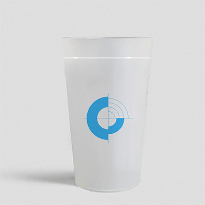 impression gobelet translucide 1 couleur pas cher