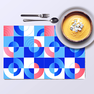 Set de table papier personnalise pour restaurant