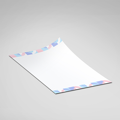 Papier en-tete imprime sur papier recycle
