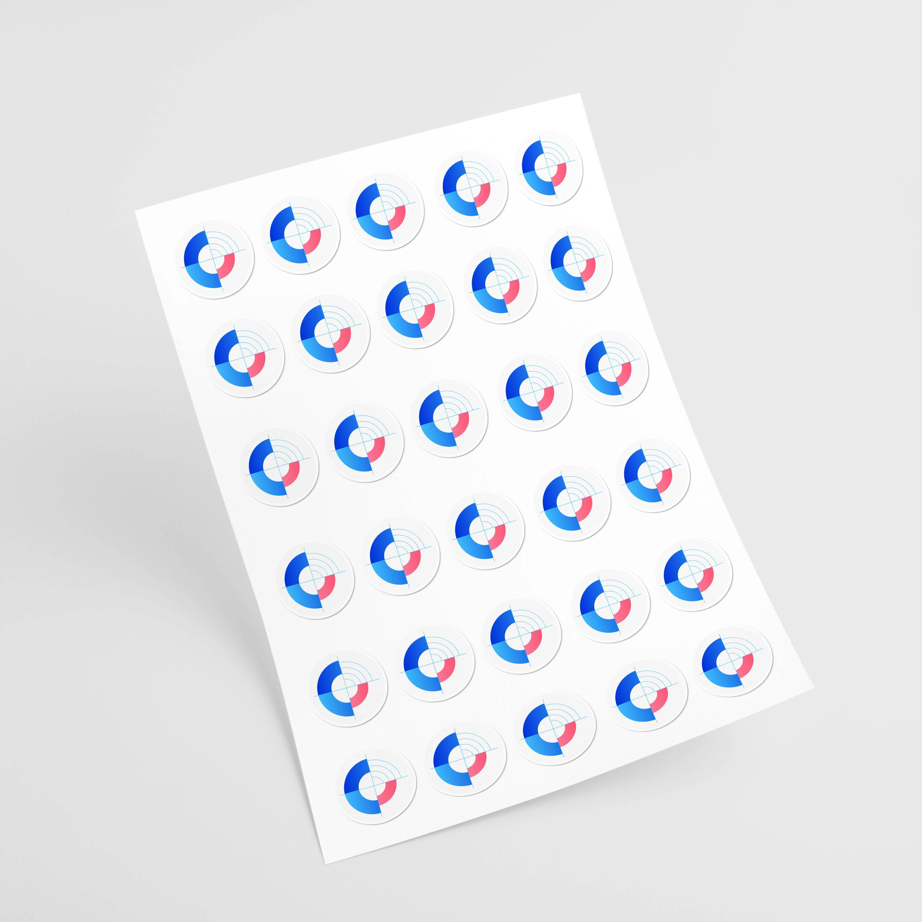 Planche de stickers découpés personnalisés pour déclinaisons de vitrine